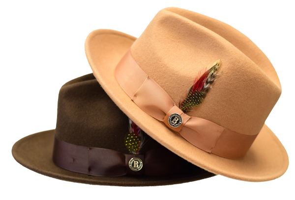 BRUNO CAPELO hotsell HAT ZAYDEN 3'' BRIM, 3.5'' CROWN FLAT