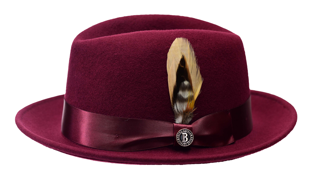 Florence Collection Hat Bruno Capelo Burgundy Medium 