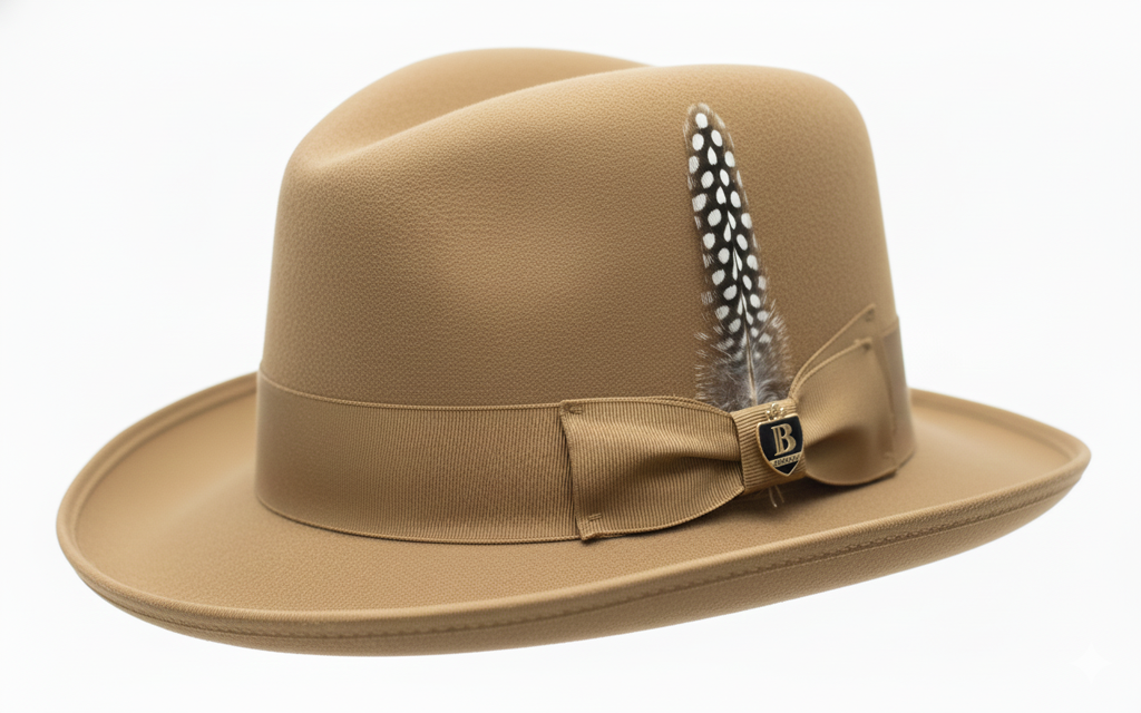 Godfather (Homburg) Collection Hat Bruno Capelo Tan Medium