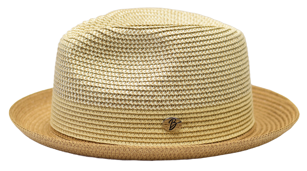 Gio Collection Hat Bruno Capelo Ivory/Cognac Medium 