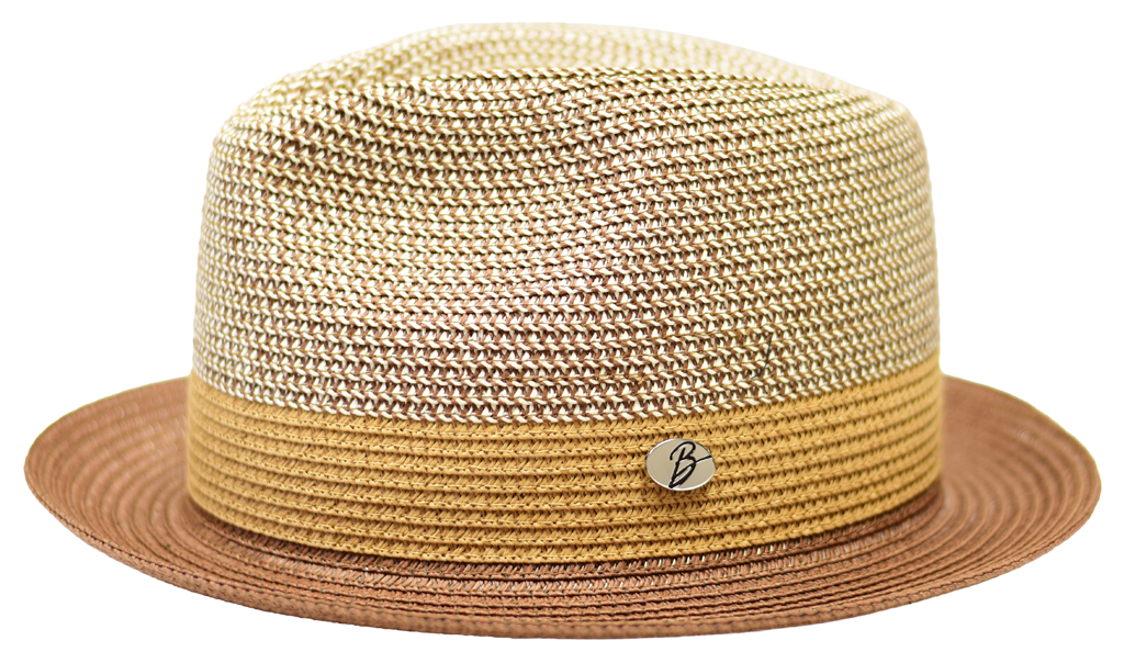 Gio Collection Hat Bruno Capelo Ivory/Brown Medium