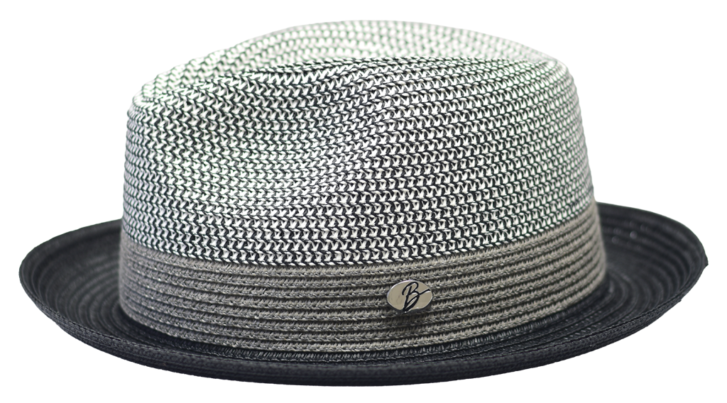 Gio Collection Hat Bruno Capelo White/Black Medium 