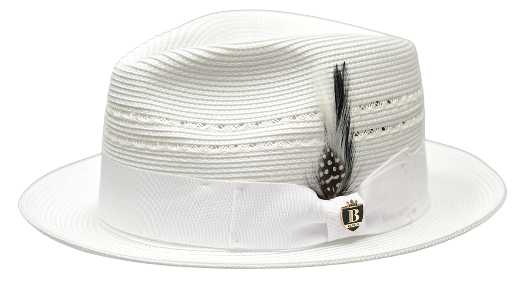 Gatsby Collection Hat Bruno Capelo White Medium