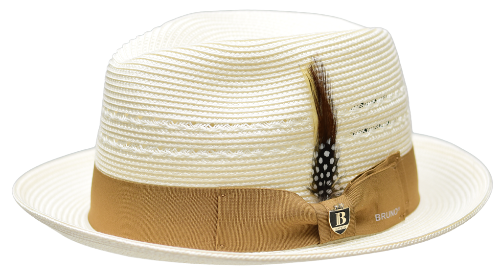 Gatsby Collection Hat Bruno Capelo Ivory/Cognac Medium