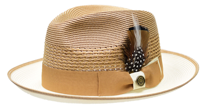 Havana Collection Hat Bruno Capelo Ivory/Cognac Medium