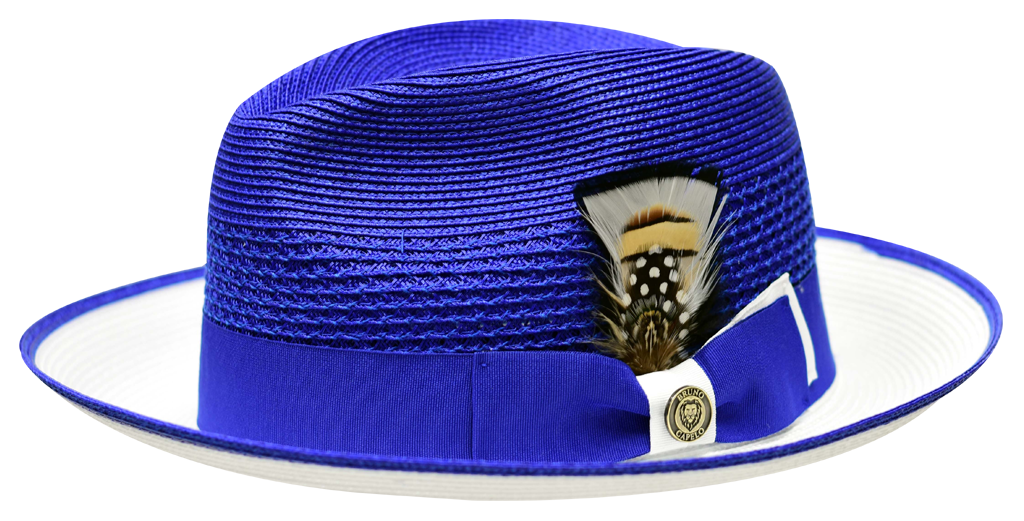 Havana Collection Hat Bruno Capelo White/Royal Blue Small 