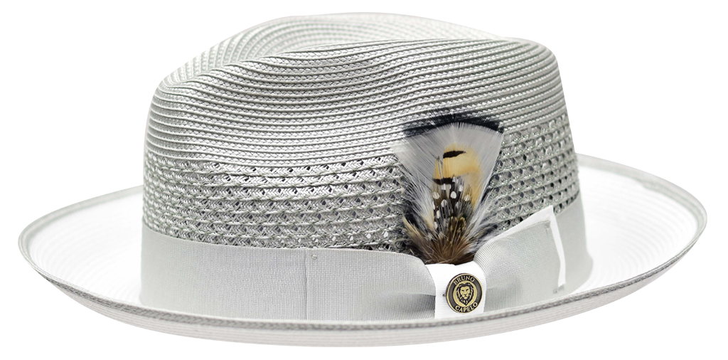 Havana Collection Hat Bruno Capelo White/Silver Grey Large 