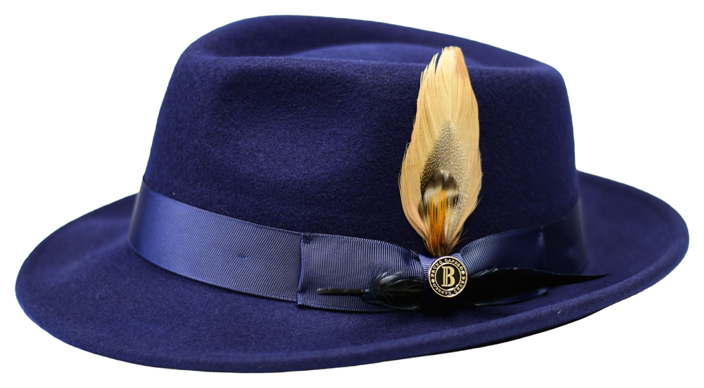 Harlem Collection Hat Bruno Capelo Navy Blue Medium