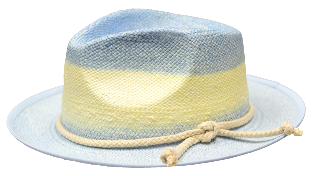 Hampton Collection Hat Bruno Capelo Denim Blue/Ivory Medium 