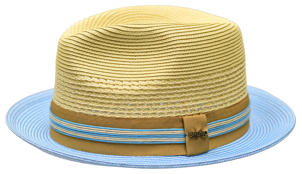 Hollywood Collection Hat Bruno Capelo Light Blue/Natural Medium