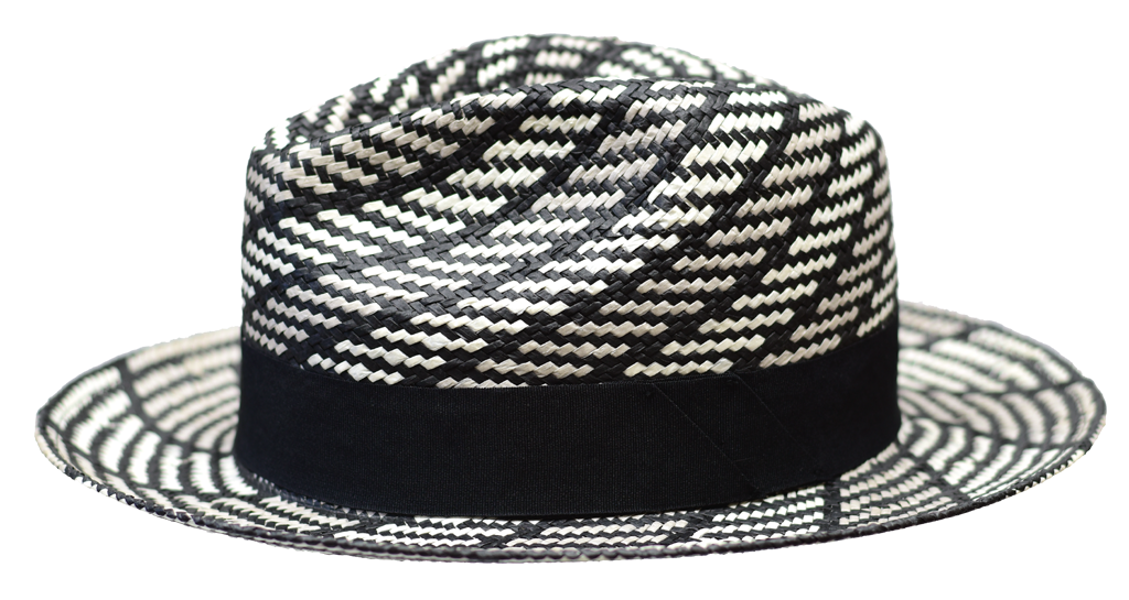 Inkwell Collection Hat Bruno Capelo White/Silver/Black Medium 