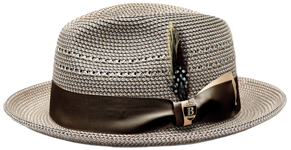 Jalen Collection Hat Bruno Capelo Ivory/Camel/Dark Brown Medium