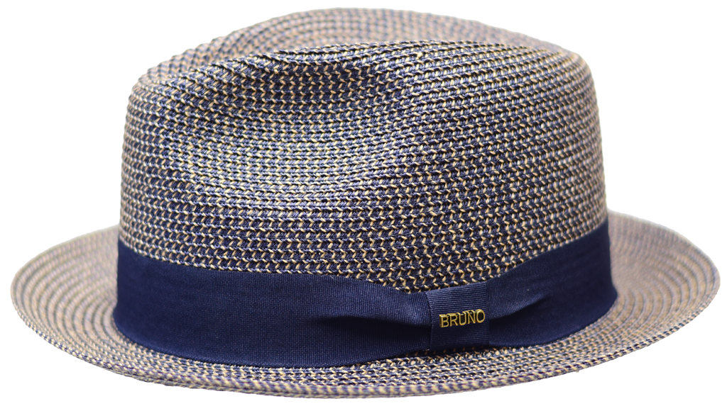 Laguna Beach Collection Hat Bruno Capelo Navy Blue/Camel Medium 