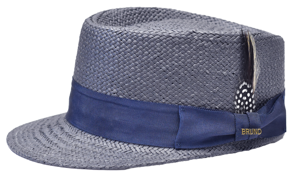 Legionnaire Straw Collection Hat Bruno Capelo Navy Blue Medium