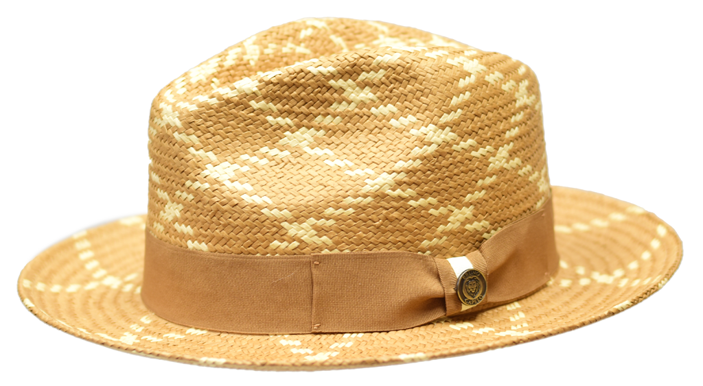 Malibu Collection Hat Bruno Capelo Cognac/Natural Medium 