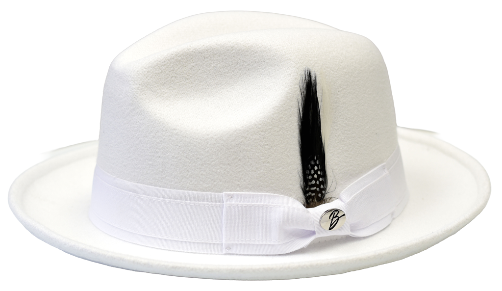 Milano Collection Hat Bruno Capelo White Medium