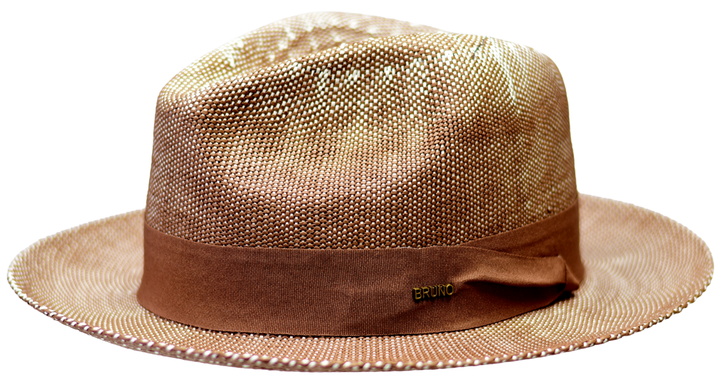 Monte Carlo (Panama) Collection Hats Bruno Capelo Brown/White Medium
