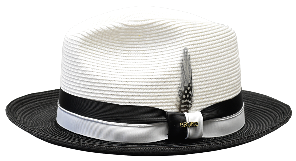 Maywood Collection Hat Bruno Capelo White/Black Medium