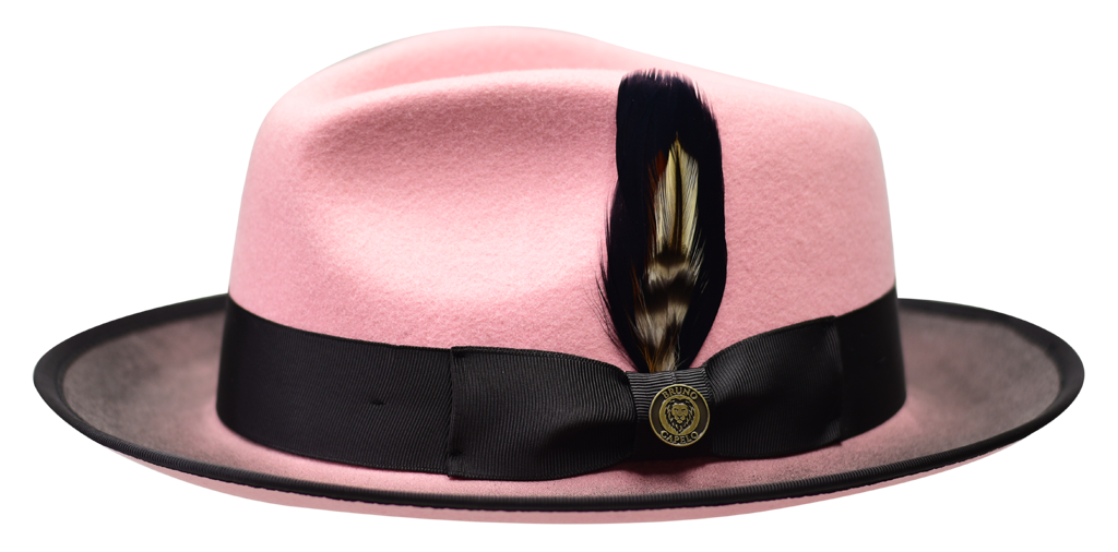 New Yorker Collection Hat Bruno Capelo Pink/Black Medium 