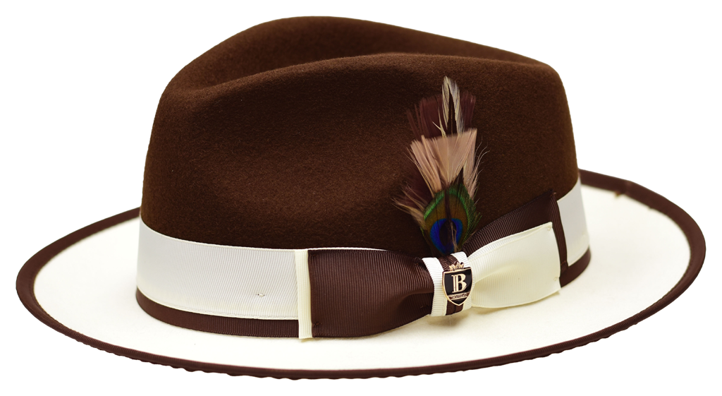 Preston Collection Hat Bruno Capelo Mink Brown/Ivory Medium
