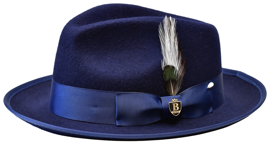 Prestige Collection Hat Bruno Capelo Navy Blue Medium