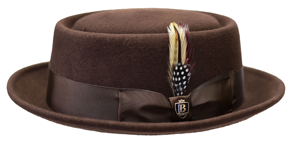 Pork Pie Collection Hat Bruno Capelo Chocolate Brown Small 