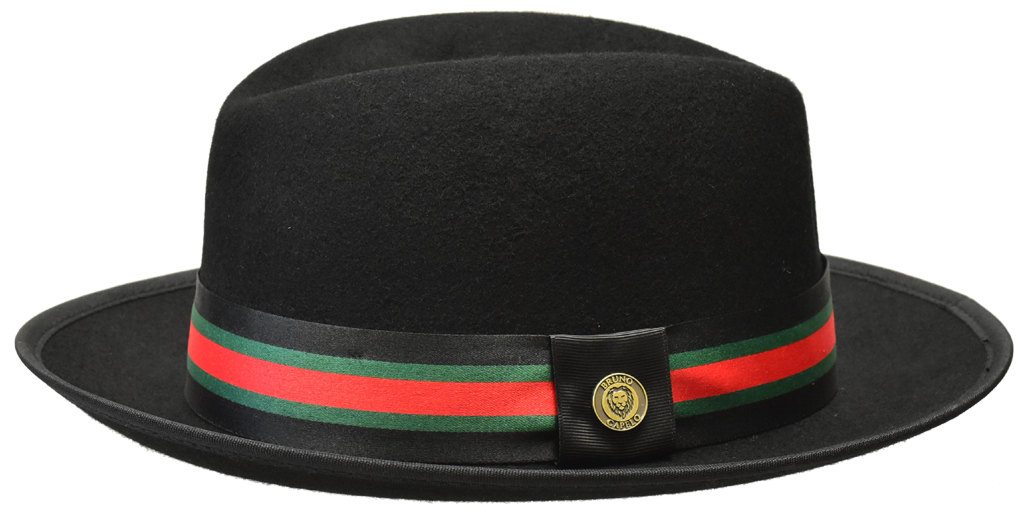 Princeton Elite Collection Hat Bruno Capelo Black w/ Red Green Band Large
