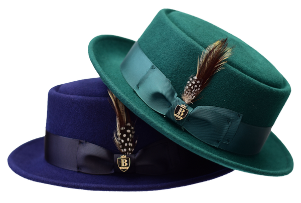 Pork pie online hat blue