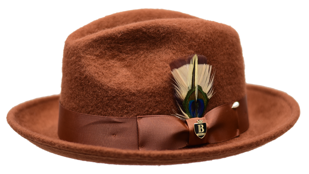 Rabbit Collection Hat Bruno Capelo Cognac Brown Medium 