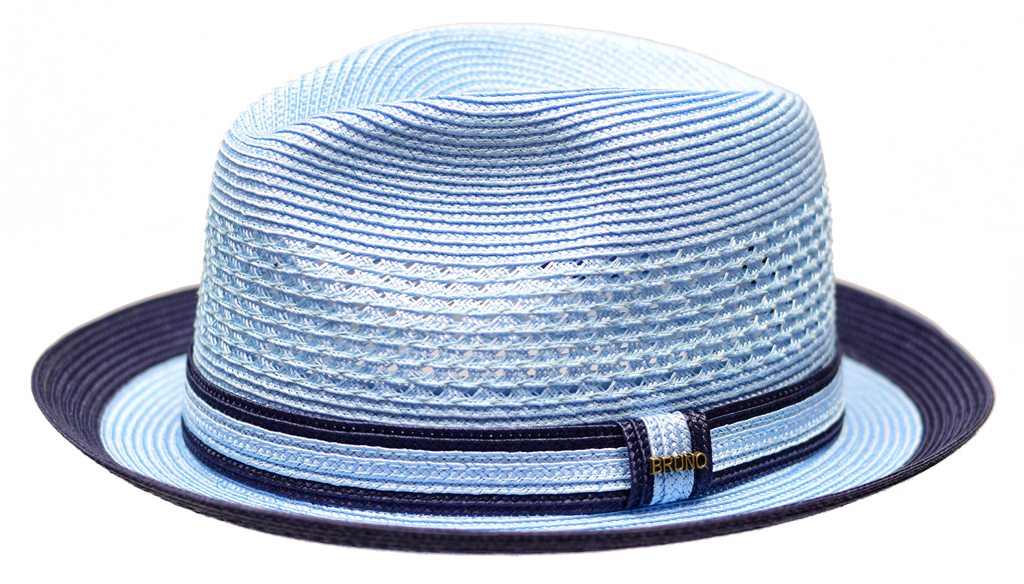 Retro Collection Hat Bruno Capelo Light Blue/Navy Blue X-Large