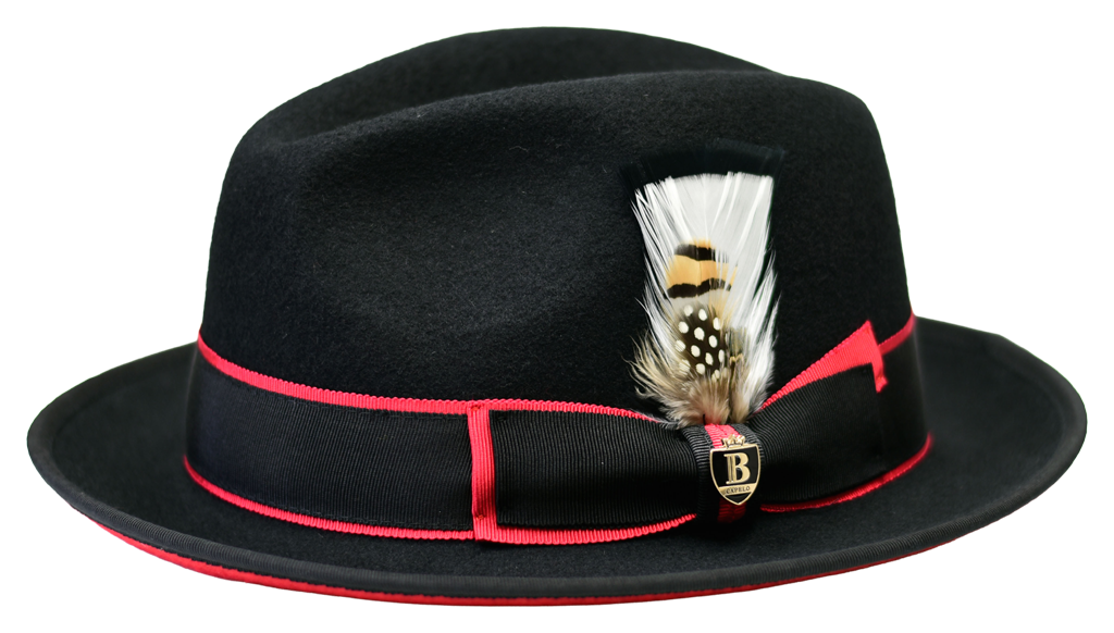 Saverio Collection Hat Bruno Capelo Black/Red Medium