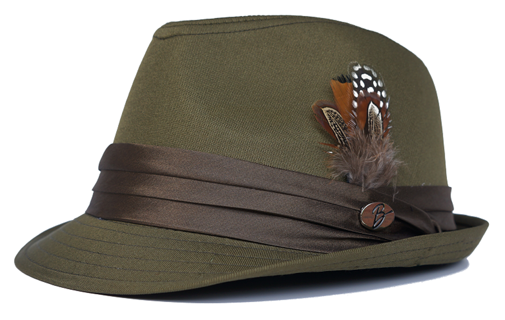 Vincent Collection Hat Bruno Capelo Olive Green Small/Medium 