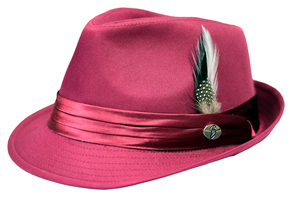 Vincent Collection Hat Bruno Capelo Burgundy Small/Medium 