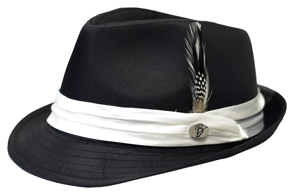 Vincent Collection Hat Bruno Capelo Black/White Small/Medium 