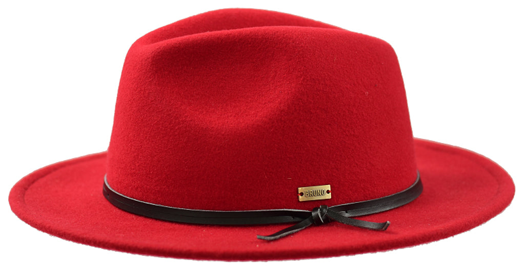 Tarik Collection Hat Bruno Capelo Medium Red/Black Band 