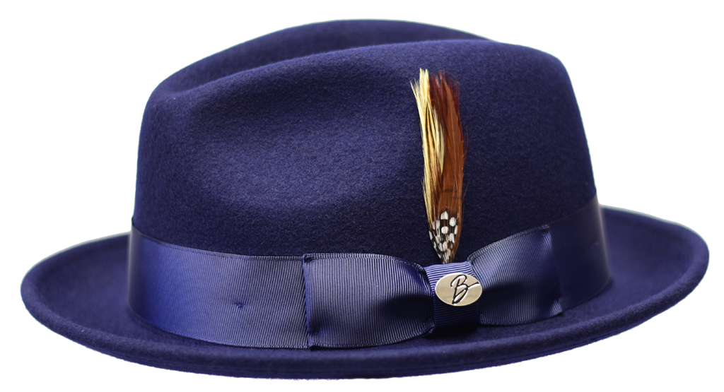 Theo Collection Hat Bruno Capelo Navy Blue Medium 