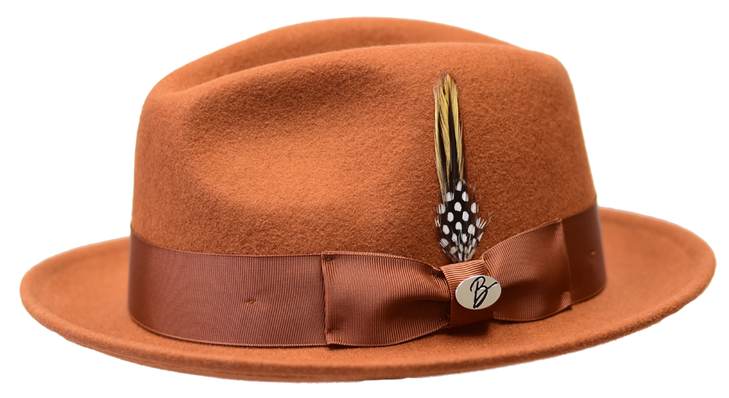 Theo Collection Hat Bruno Capelo Cognac Brown Medium