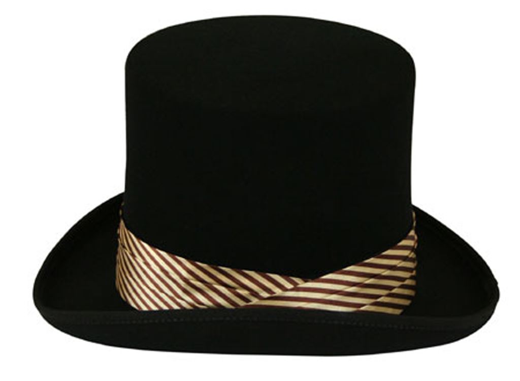 Satin Hatband  Bruno Capelo Thick Stripe Brown/Beige  