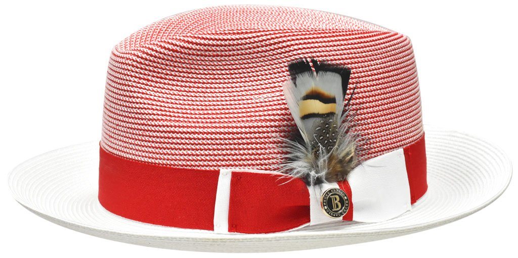 Georgio Collection Hat Bruno Capelo Red/White Medium 