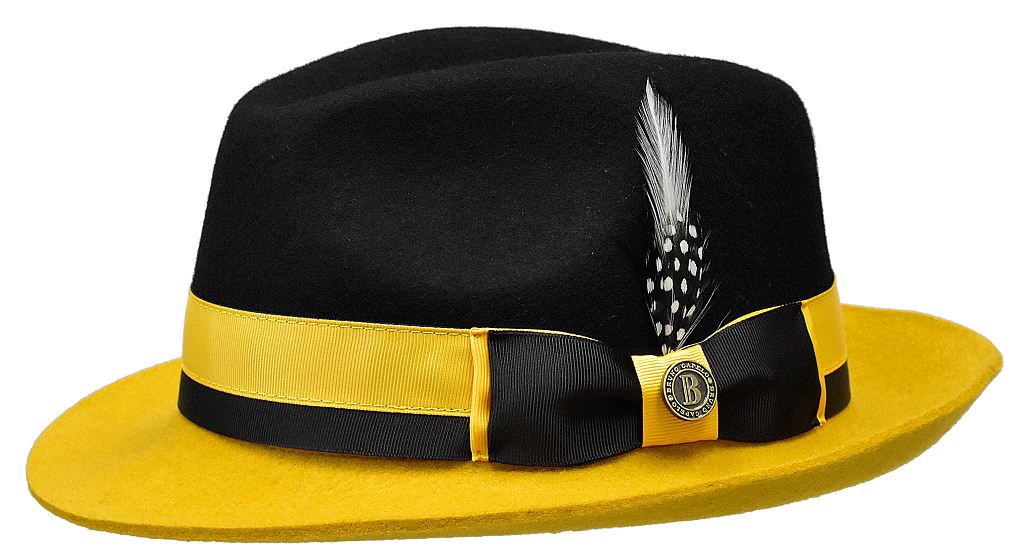 Caeser Collection Hat Bruno Capelo Black/Gold Small 