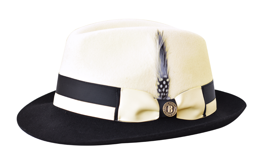 Caeser Collection Hat Bruno Capelo Ivory/Black Large 
