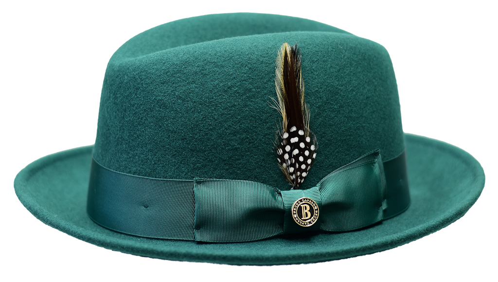 Chicago Collection Hat Bruno Capelo Emerald Green Large 