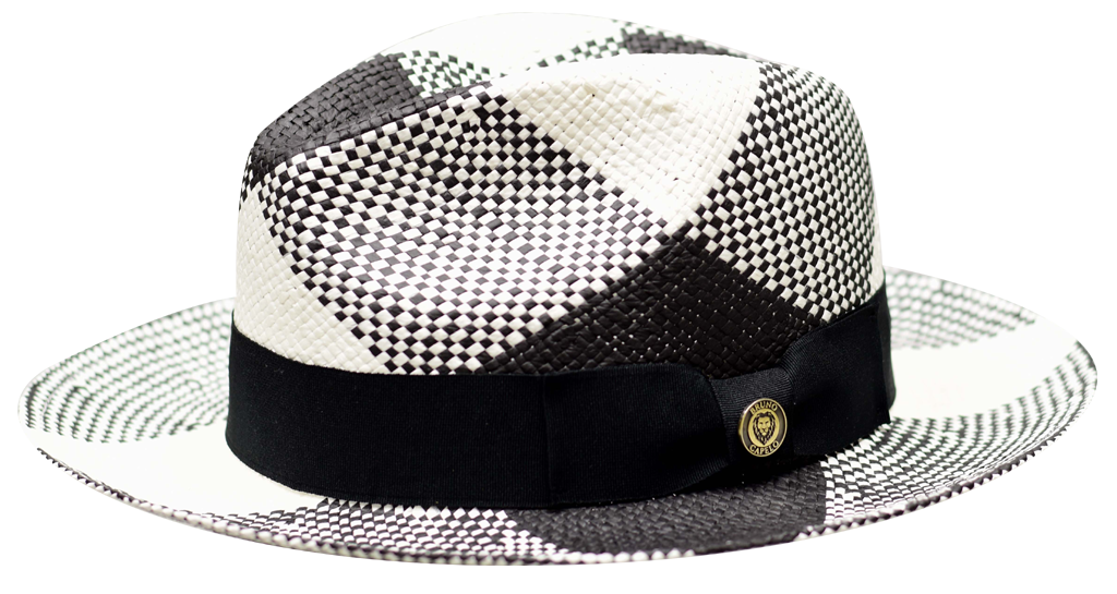 Cuban Collection Hats Bruno Capelo White/Black Large 