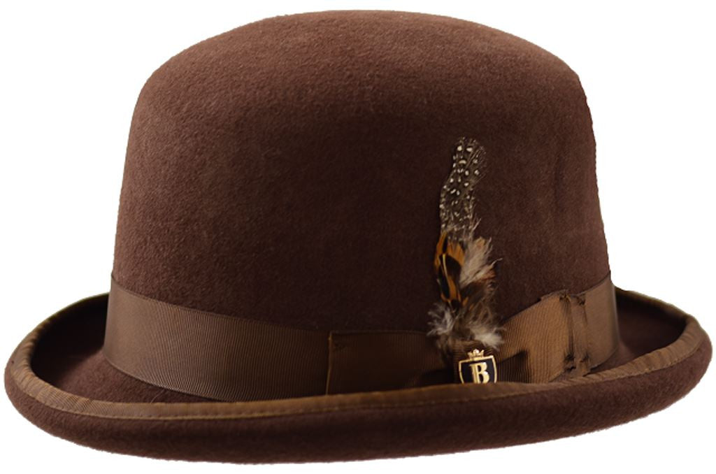 Bowler Collection Hat Bruno Capelo Brown Medium 