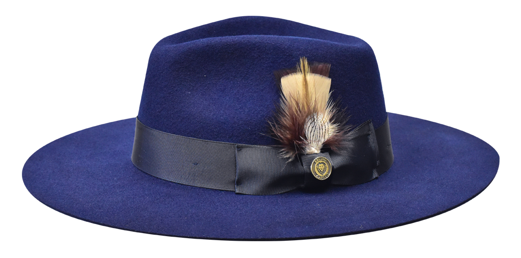 Duke Collection Hat Bruno Capelo Navy Blue Large 