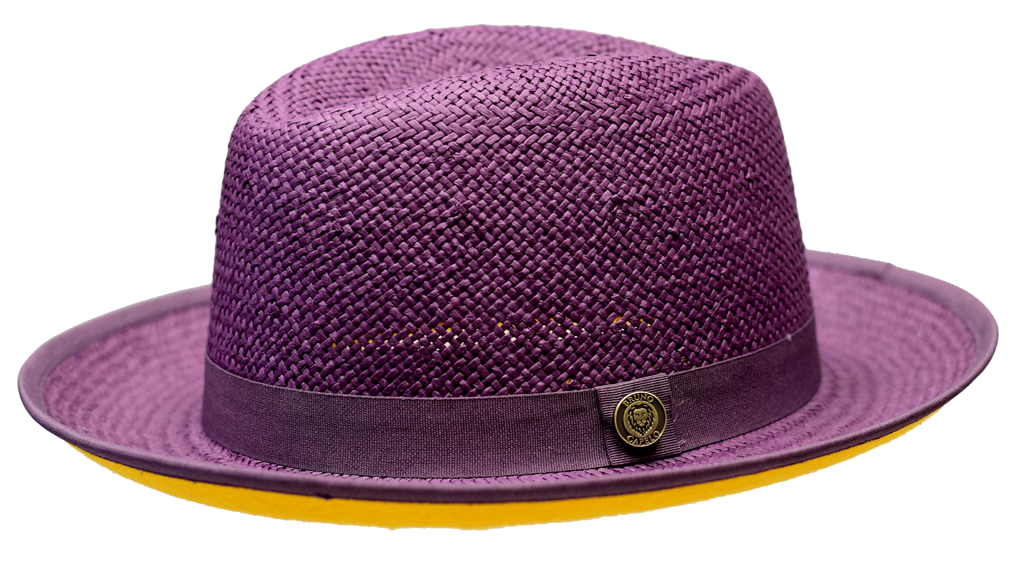 Empire Collection Hat Bruno Capelo Purple/Gold Large 