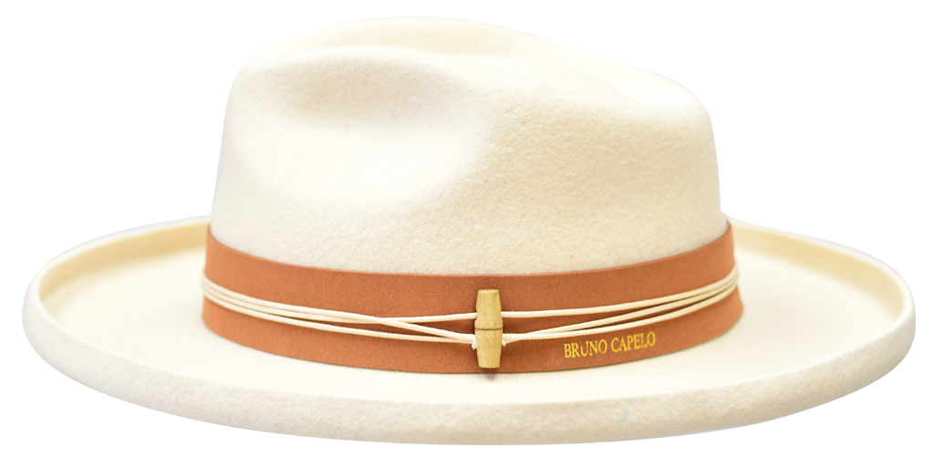 Gentleman Collection Hat Bruno Capelo Bone/Cognac Large 