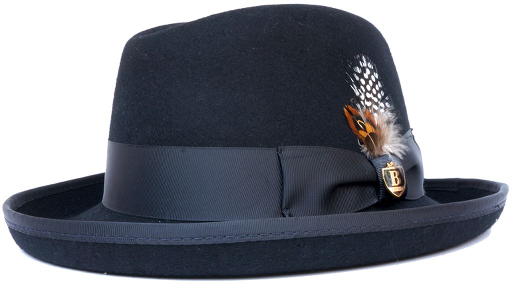 Godfather (Homburg) Collection Hat Bruno Capelo Black Small 