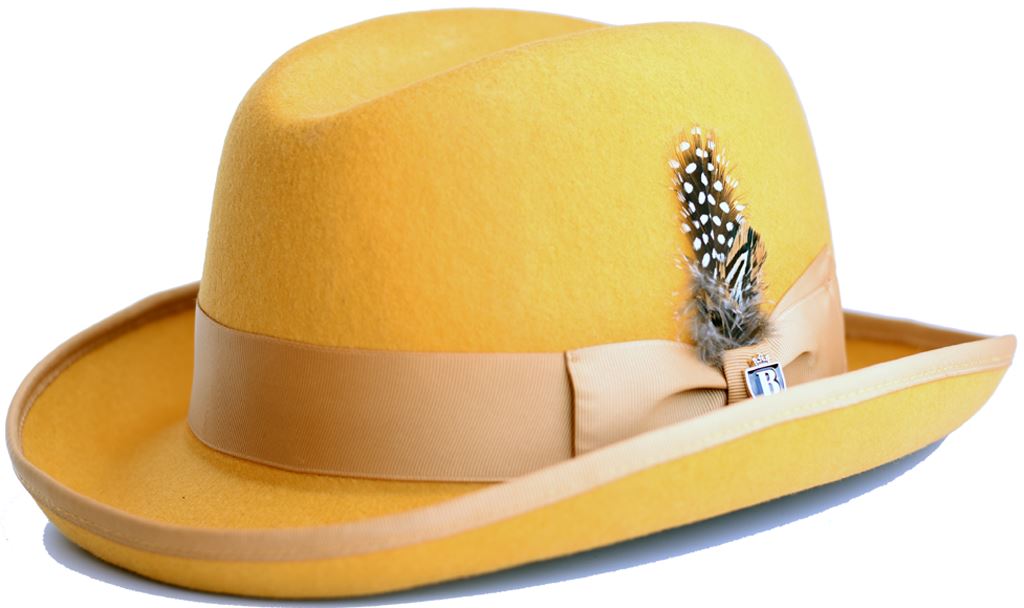 Godfather (Homburg) Collection Hat Bruno Capelo Gold Small 
