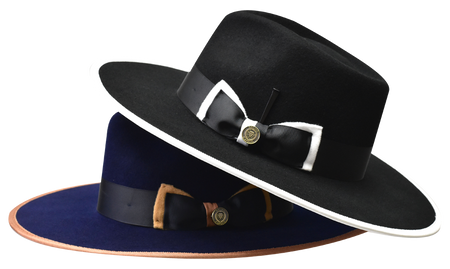 BRUNO high quality CAPELO HAT ZAYDEN 3'' BRIM, 3.5'' CROWN FLAT